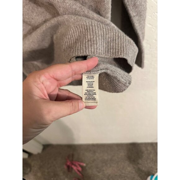 Soft Surroundings Wool Meera Taupe Sweater - Picture 6 of 10